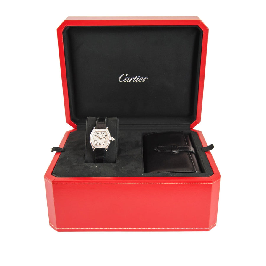 Cartier Roadster Silver Dial 18K White Gold Ref: 2723 - David Ashley