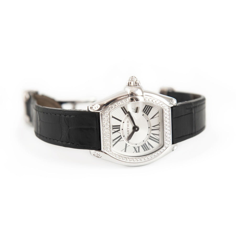 Cartier Roadster Silver Dial 18K White Gold Ref: 2723 - David Ashley