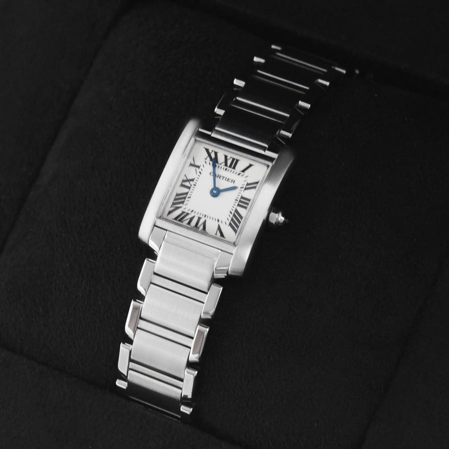 Cartier Tank Francaise White Dial Stainless Steel Ref: 2384 - My Jewel World