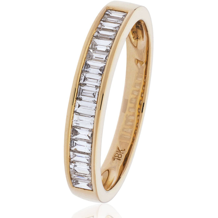 Diamond 25 Stone Eternity Ring 0.25ct F-VS Quality in 18k Rose Gold - David Ashley