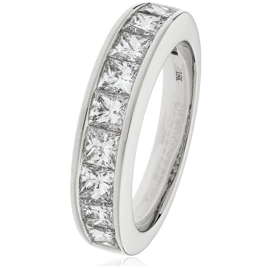 Diamond 7 Stone Eternity Ring 1.20ct F-VS Quality in Platinum - David Ashley