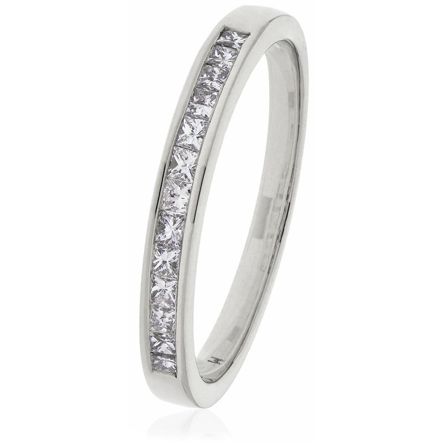 Diamond Eternity 11 Stone Ring 0.25ct F-VS Quality in Platinum - David Ashley