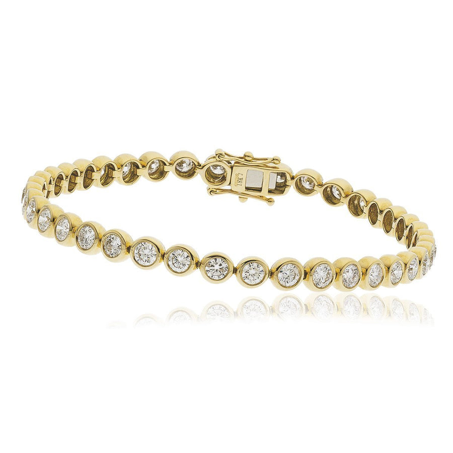 Diamond Tennis Bracelet 1.00ct G SI Quality in 9k Yellow Gold - David Ashley