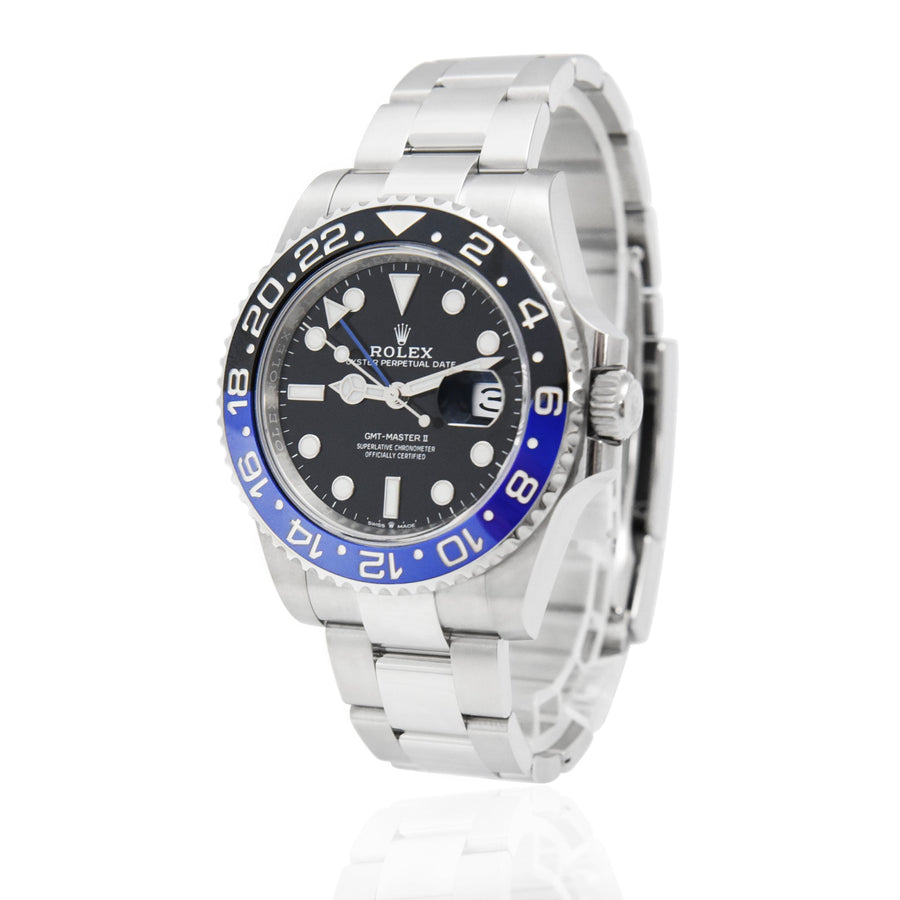 Rolex GMT-Master II Black Dial Stainless Steel Ref: 126710BLNR - David Ashley