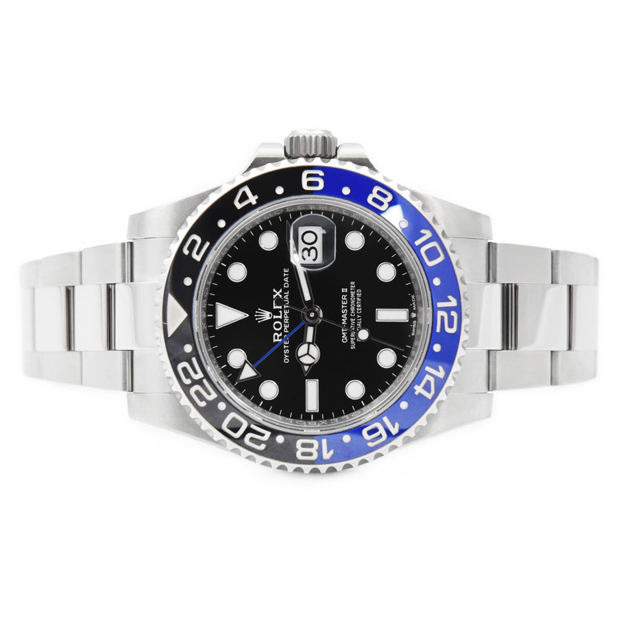 Rolex GMT-Master II Black Dial Stainless Steel Ref: 126710BLNR - David Ashley