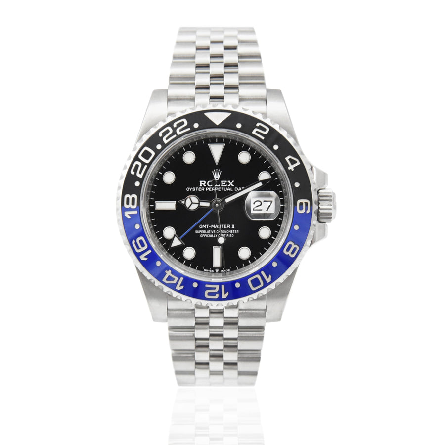 Rolex GMT-Master II Stainless Steel Black Dial Ref: 126710BLNR - David Ashley