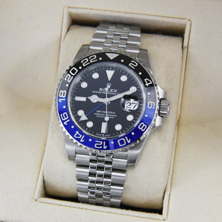 Rolex GMT-Master II Stainless Steel Black Dial Ref: 126710BLNR - David Ashley