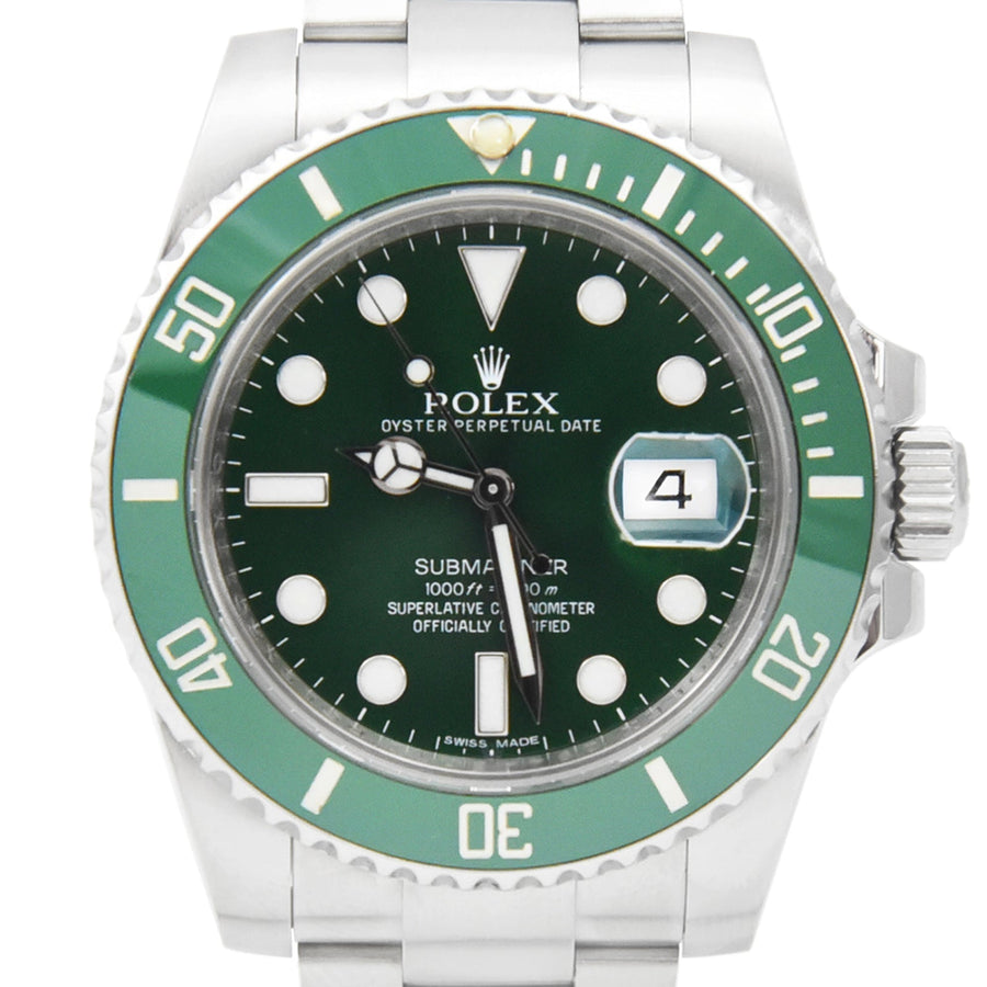 Rolex Submariner Green Dial Stainless Steel Ref: 116610LV - David Ashley