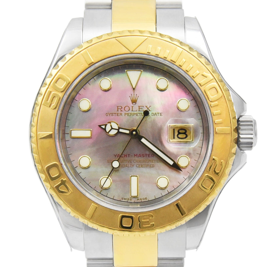 Rolex Yacht-Master Tahitian Mother Of Pearl Dial Gold & Steel Ref: 16623 - David Ashley