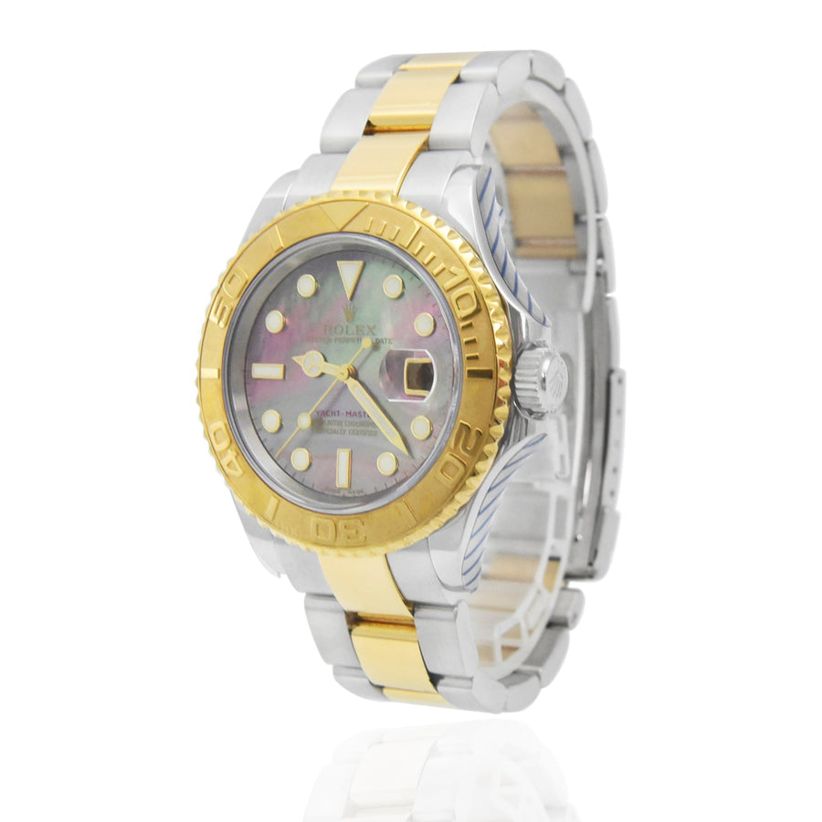 Rolex Yacht-Master Tahitian Mother Of Pearl Dial Gold & Steel Ref: 16623 - David Ashley